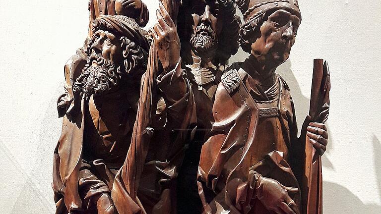 Auch diese Heiligengruppe von Tilman Riemenschneider ist im Museum &bdquo;The Met Cloisters&ldquo; in New York zu bewundern.