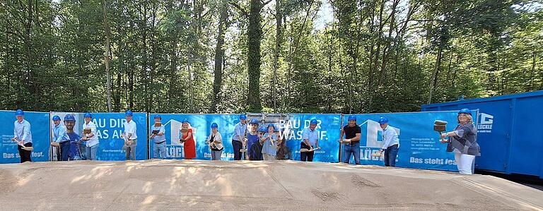Der Spatenstich am Schwanberg markierte vergangenen Juli den offiziellen Startschuss zum Ausbau der KT 56.