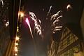 In Main-Spessart dürfen an Silvester nicht überall Feuerwerkskörper angezündet werden. In der Lohrer Altstadt etwa (hier ein Bild von Silvester 2007) ist es verboten.
