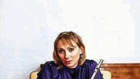 Solistin an der Flöte: Corinna Döring.