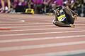 Enttäuschung       -  Die Leichtathletik-Karriere von Bolt endet mit einer Enttäuschung.