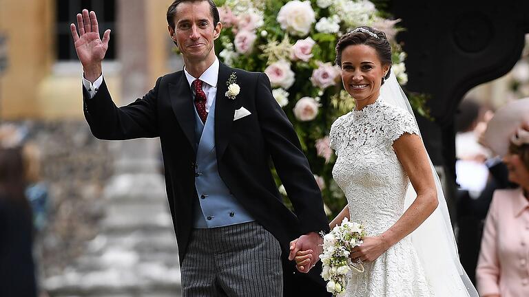 Pippa Middletons Hochzeit       -  Pippa Middleton und ihr Ehemann James Matthews verlassen am 20. Mai 2017 die St Mark's Church in Englefield, Westlondon.