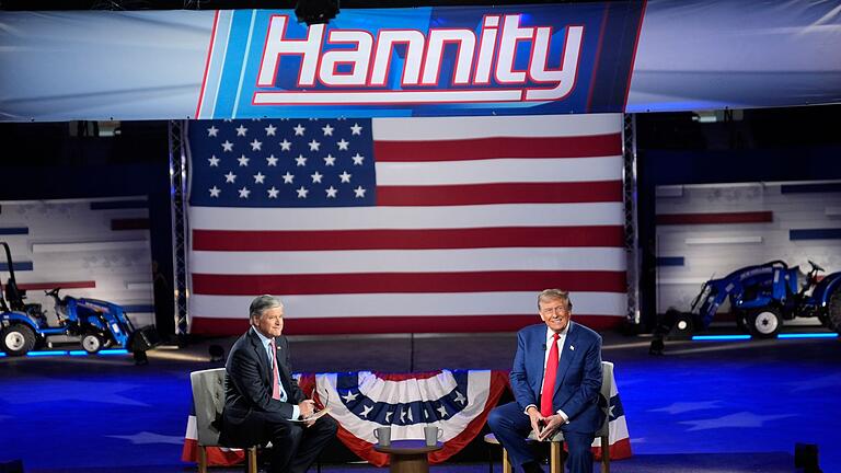 Wahlkampf in den USA - Trump       -  Die Townhall auf Fox News ist für Trump ein Heimspiel.