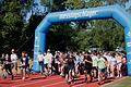 Teilnehmer beim Spendenlauf für krebskranke Kinder.