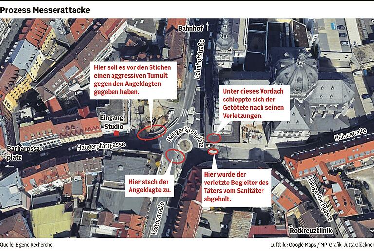 Totschlag oder Notwehr? Was wir bis jetzt zum tödlichen Messerangriff vor Stift Haug in Würzburg wissen