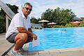 Das Freibad in Burgsinn wird 50. Bademeister Ralf Knüttel feiert das am Wochenende mit dem Schwimmbadfest.