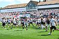 Sportpark Unterhaching       -  Der Sportpark Unterhaching war für das Rostock-Spiel gesperrt.