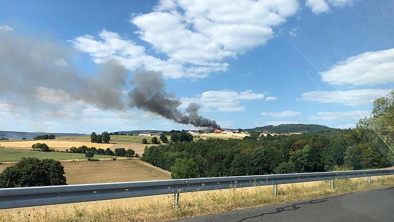 Schon von weitem war die Rauchsäule zu sehen.