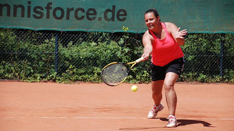 Katja Streit (im Bild) wurde nicht wirklich gefordert und gewann ihr Einzel souverän ohne Spielverlust.