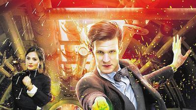 Der elfte Doctor nebst Begleitung: Matt Smith spielte die Rolle von 2010 bis 2013. Jenna Coleman ist seit 2012, seit der siebten Staffel, als Clara Oswald mit der Zeitmaschine unterwegs.