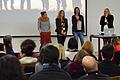 Auf großes Interesse stieß die Infoveranstaltung zur Gründung einer Montessori-Grundschule in Lohr mit den Initiatorinnen (von links) Katja Fleckenstein, Nicole Scherg und Monika Rosenkranz sowie der geschäftsführenden Vorständin des Montessori-Landesverbandes Bayern, Monika Ullmann.