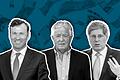 Gehören mit ihrem Milliardenvermögen zu den reichsten Menschen der Welt: (von links)  Alexander Knauf und weitere vier Knauf-Familienmitglieder, Modeunternehmer Bernd Freier und Georg F.W. Schaeffler.