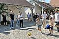 Beim Fußballdart konnten die Kinder ihre Zielgenauigkeit beweisen.       -  Beim Fußballdart konnten die Kinder ihre Zielgenauigkeit beweisen.