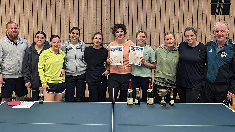 Erstmalig ein Damenwettbewerb bei der Tischtennis-Vereinsmeisterschaft des TSV Waigolshausen.