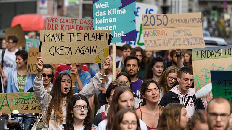 Seit fast einem Jahr gibt es in Deutschland die Fridays-for-future-Demos wie hier am 5. Juli in Würzburg.