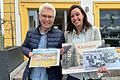 Doris Badel und Vanessa Feineis sind auf der Suche nach spannenden Motiven für den nächsten Historischen Kalender. Gesucht werden Bilder mit Bezug zur Zeit der Amerikaner in Kitzingen.