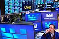 New Yorker Börse       -  Weiter abwärts - die Aktienmärkte bleiben in Alarmstimmung.
