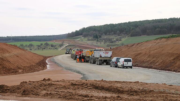 Baustelle für die Umgehung in Wiesenfeld. Baustelle für die Umgehung in Wiesenfeld.