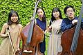 Aki Nishimiya und Noi Nishiguchi (beide Kontrabass) sowie Chiaya Kakutani und Yuri Takeshima (beide Klavier) musizieren beim „Hochschulpodium“ in Bad Brückenau.       -  Aki Nishimiya und Noi Nishiguchi (beide Kontrabass) sowie Chiaya Kakutani und Yuri Takeshima (beide Klavier) musizieren beim „Hochschulpodium“ in Bad Brückenau.