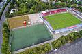 Eine Luftaufnahme des Kickers-Stadions am Dallenberg vom Juli 2020.
