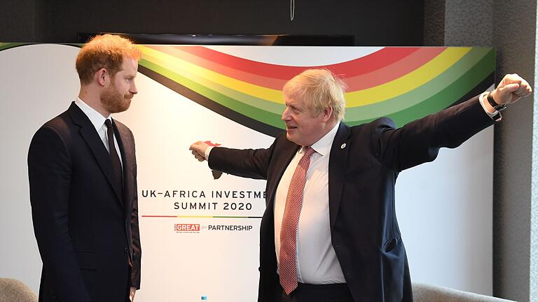 Afrika-Gipfel in London       -  Zwei in Ungnade gefallene: Harry und der frühere Premierminister. (Archivbild)