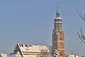 Wie kalt wird es wohl in diesem Winter? 2009 und 2010 war zum Beispiel einer der wenigen schneereichen Winter mit entsprechenden Minustemperaturen. Unser Bild zeigt die Kirche von Bad Königshofen.