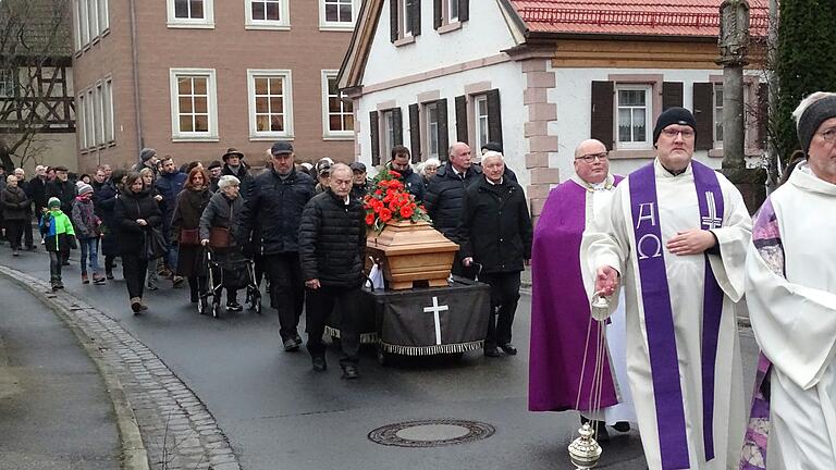 Beisetzung von Wolfgang Stettler in Westheim