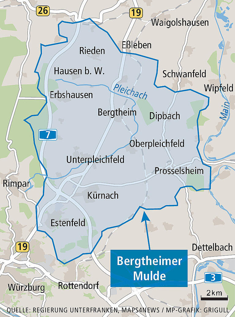 Überraschung nach Wasseruhr-Skandal: Landratsamt Würzburg will in der Bergtheimer Mulde stärker kontrollieren Überraschung nach Wasseruhr-Skandal: Landratsamt Würzburg will in der Bergtheimer Mulde stärker kontrollieren