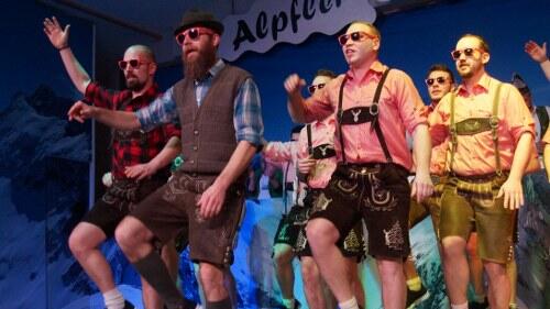 Eine fulminante Show boten die Laabfrösch aus Altfeld bei ihrer ersten Prunksitzung in der Grafschaftshalle.