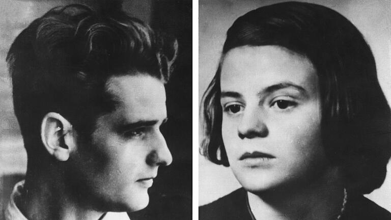 Geschwister Scholl       -  Hans und Sophie Scholl waren Gründer bzw. Mitglieder der Widerstandsgruppe «Weiße Rose» an der Münchner Universität (undatierte Aufnahmen).