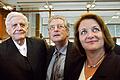 Ehemaliger Bundesinnenminister Gerhart Baum gestorben       -  Gerhart Baum (Mitte) mit seinen Weggefährten Burkhard Hirsch und Sabine Leutheusser-Schnarrenberger. (Archivbild)