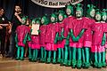 Über den Sieg beim Minigarden-Showtanzturnier freute sich die kleine Garde aus Strahlungen. Die 'Olchis' setzten sich tänzerisch für eine saubere Welt ein und überzeugten die Jury.