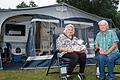 Die Jubiläumscamper Janny und Claus Hendriks aus Holland weilen in diesem Sommer zum 40. Mal am Campingplatz in Bischofsheim in der Rhön.