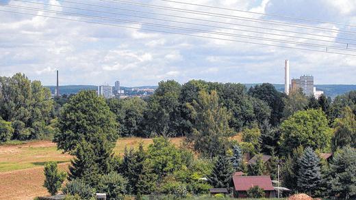 Abgespeist: Äcker, Wiesen und die Kleingärten im Maintal (Bild aus dem Jahr 2003) bekam Schweinfurt bei der Gebietsreform. Heute ist das Gelände das wichtigste Entwicklungsgebiet der Stadt für Industrie und Gewerbe.