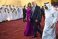 SAUDI-US-DIPLOMACY       -  Donald und Melania Trump mit König Salman: Er bringe eine &bdquo;Botschaft von Freundschaft, Hoffnung und Liebe&ldquo;, sagte der US-Präsident in der saudischen Hauptstadt Riad.