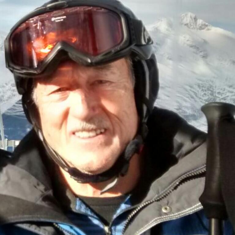 Der Skifahrer: Paul Seufert im Winterurlaub.