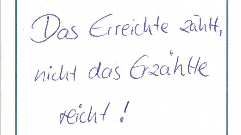 Bierdeckel mit dem Wahlslogan der Volkacher Bürgermeisterkandidatin Andrea Rauch (Grüne).