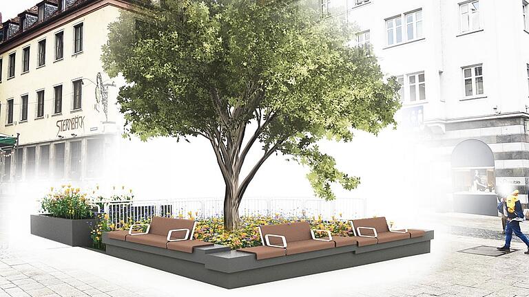So soll der Sternplatz in Würzburg künftig aussehen. So soll der Sternplatz in Würzburg künftig aussehen.