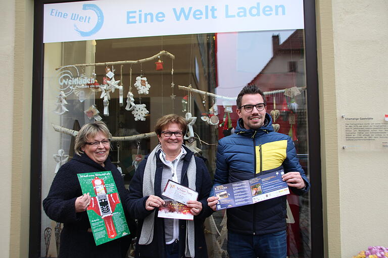 Stadtmarketing und Gerolzhofen-aktiv Hand in Hand: Petra Aumüller, Elisabeth Orth und Daniel Hausmann.&nbsp;