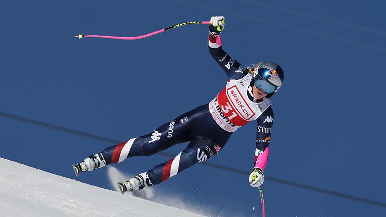 Ski alpin: Weltcup Super-G Damen - Voll in Aktion: Lindsey Vonn. Ski alpin: Weltcup Super-G Damen - Voll in Aktion: Lindsey Vonn.