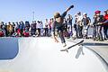 Profiskateboarder Phil Morgan&nbsp; ist gebürtiger Knetzgauer, wohnt jetzt aber in Magdeburg. Bei der Eröffnung des neuen Skateparks zeigte er in seiner alten Heimat sein Können.