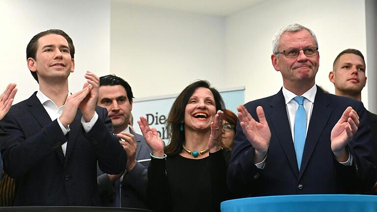 Thomas Steiner (rechts), Bürgermeister von Bad Kissingens Partnerstadt Eisenstadt, war Spitzenkandidat der ÖVP bei der Landtagswahl im österreichischen Burgenland am Sonntag. Unser Bild zeigt ihn mit Sebastian Kurz (links), dem Vorsitzenden der ÖVP und Bundeskanzler von Österreich.  Foto: Herbert P. Oczeret/dpa       -  Thomas Steiner (rechts), Bürgermeister von Bad Kissingens Partnerstadt Eisenstadt, war Spitzenkandidat der ÖVP bei der Landtagswahl im österreichischen Burgenland am Sonntag. Unser Bild zeigt ihn mit Sebastian Kurz (links), dem Vorsitzenden der ÖVP und Bundeskanzler von Österreich.  Foto: Herbert P. Oczeret/dpa