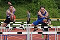 Niklas Amthor (rechts) vom TSV Bad Kissingen schaffte über die 100 Meter Hürden die Qualifikation zur Deutschen Meisterschaft. Sein Teamkollege Moritz Fischer wurde Zweiter und siegte dafür im Weitsprung der U18.  Foto: Reinhold Nürnberger       -  Niklas Amthor (rechts) vom TSV Bad Kissingen schaffte über die 100 Meter Hürden die Qualifikation zur Deutschen Meisterschaft. Sein Teamkollege Moritz Fischer wurde Zweiter und siegte dafür im Weitsprung der U18.  Foto: Reinhold Nürnberger