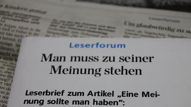 Symbolbild Leserbrief. Symbolbild Leserbrief.