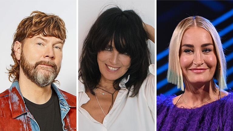 Treten 2025 in Bad Kissingen auf (von links): Rea Garvey, Nena und Sarah Connor. Treten 2025 in Bad Kissingen auf (von links): Rea Garvey, Nena und Sarah Connor.