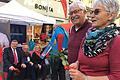 Rote Rosen in Kitzingen: Da war die SPD mit Volkmar Halbleib und Natascha Kohnen auf dem Sofa noch optimistisch.
