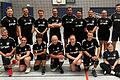 Die beiden Mannschaften vom SV Herschfeld mit dem Abteilungsleiter Michael Westphal (Fünfter obere Reihe von links).