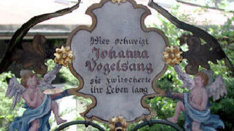 Grabinschrift der Johanna Vogelsang.