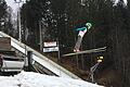 In Rastbüchel konnte Janis Kansog vom WSV Oberweißenbrunn einen der wenigen Schnee-Sprünge in dieser Saison absolvieren.