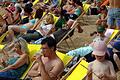 Den Würzburger Stadtstrand (wie hier auf einem Bild aus 2006) wird es dieses Jahr zwar nicht geben, doch Urlaubsflair ist auch anderweitig möglich.